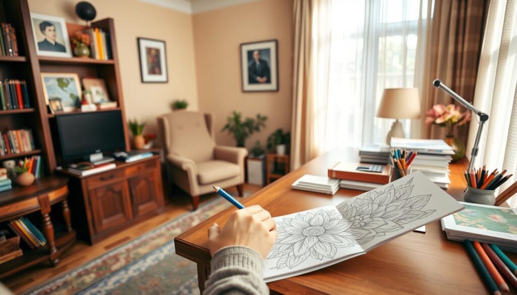 daily coloring routine
